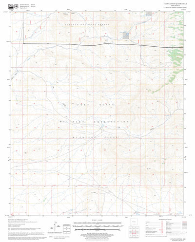US Forest Service - Topo Culp Canyon, NM FSTopo Legacy digital map