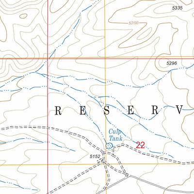 US Forest Service - Topo Culp Canyon, NM FSTopo Legacy digital map