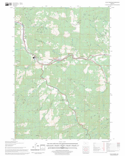 US Forest Service - Topo Culp Creek, OR FSTopo Legacy digital map