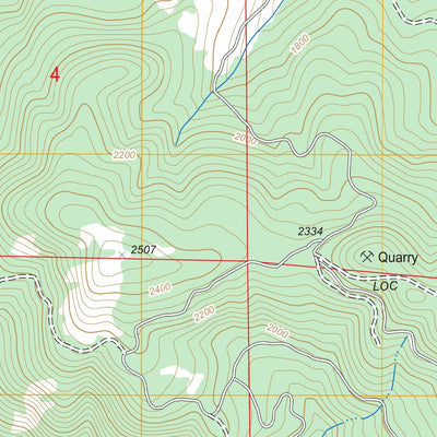 US Forest Service - Topo Culp Creek, OR FSTopo Legacy digital map
