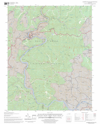 US Forest Service - Topo Cumberland Falls, KY FSTopo Legacy digital map