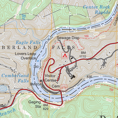 US Forest Service - Topo Cumberland Falls, KY FSTopo Legacy digital map