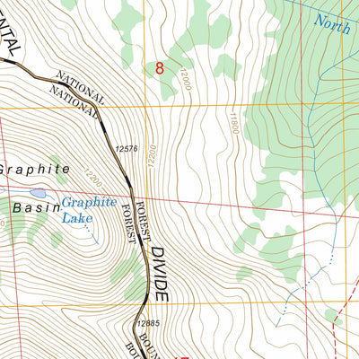 US Forest Service - Topo Cumberland Pass, CO FSTopo Legacy digital map