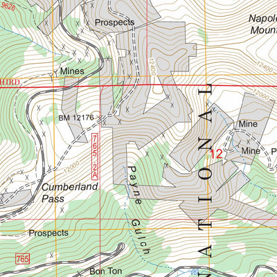 US Forest Service - Topo Cumberland Pass, CO FSTopo Legacy digital map