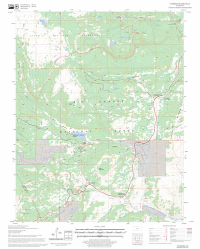 US Forest Service - Topo Cumbres, CO FSTopo Legacy digital map