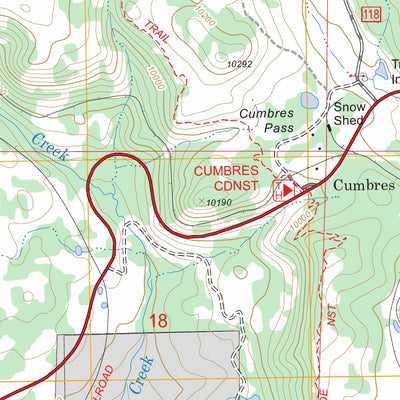 US Forest Service - Topo Cumbres, CO FSTopo Legacy digital map