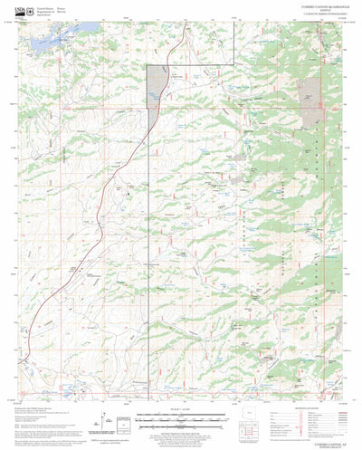 US Forest Service - Topo Cumero Canyon, AZ FSTopo Legacy digital map