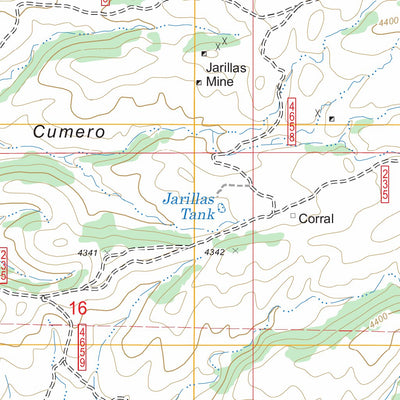 US Forest Service - Topo Cumero Canyon, AZ FSTopo Legacy digital map