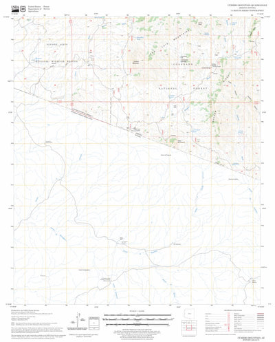 US Forest Service - Topo Cumero Mountain, AZ FSTopo Legacy digital map