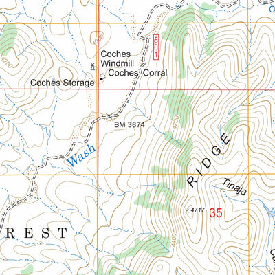 US Forest Service - Topo Cumero Mountain, AZ FSTopo Legacy digital map