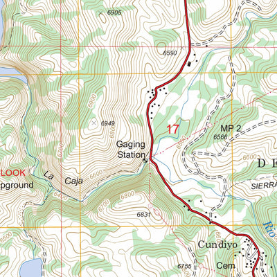 US Forest Service - Topo Cundiyo, NM FSTopo Legacy digital map