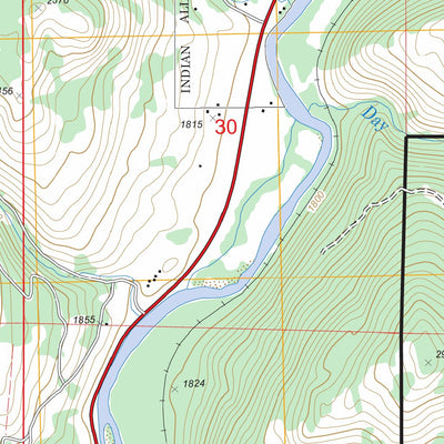 US Forest Service - Topo Curlew, WA FSTopo Legacy digital map