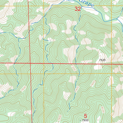 US Forest Service - Topo Curley Peak, CO FSTopo Legacy digital map