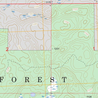 US Forest Service - Topo Curran, MI FSTopo Legacy digital map