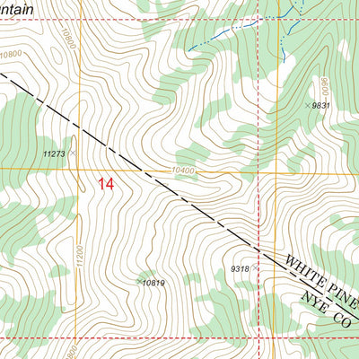 US Forest Service - Topo Currant Mountain, NV FSTopo Legacy digital map