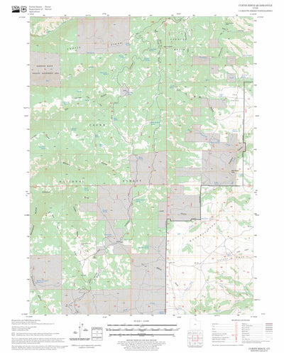 US Forest Service - Topo Curtis Ridge, UT FSTopo Legacy digital map