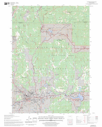 US Forest Service - Topo Custer, SD FSTopo Legacy digital map