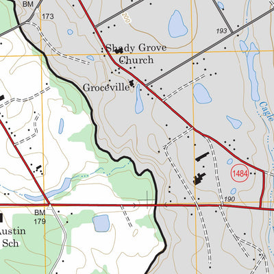 US Forest Service - Topo Cut And Shoot, TX FSTopo Legacy digital map
