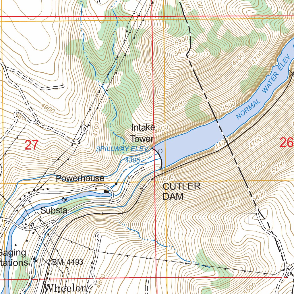Cutler Dam, UT FSTopo Legacy Map by US Forest Service - Topo | Avenza Maps