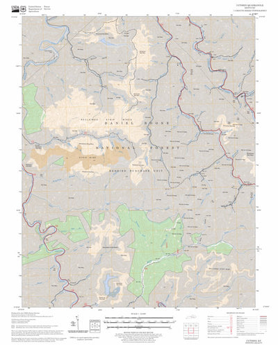 US Forest Service - Topo Cutshin, KY FSTopo Legacy digital map