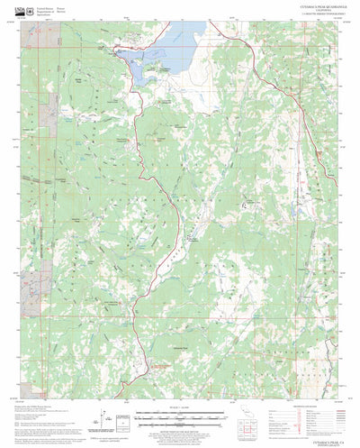 US Forest Service - Topo Cuyamaca Peak, CA FSTopo Legacy digital map