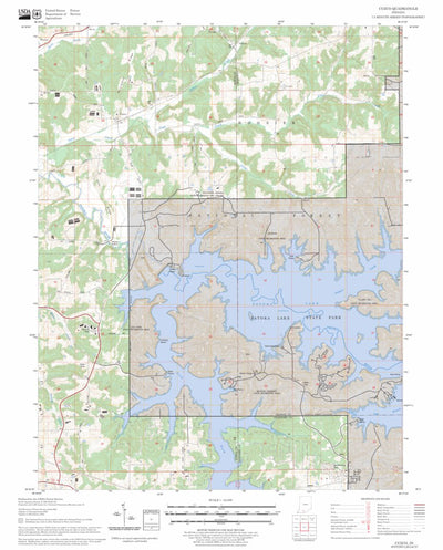 US Forest Service - Topo Cuzco, IN FSTopo Legacy digital map