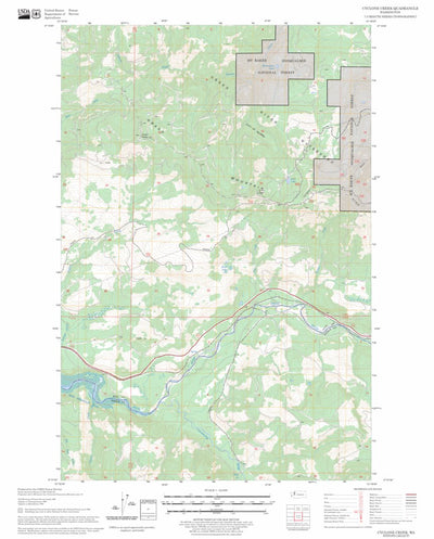 US Forest Service - Topo Cyclone Creek, WA FSTopo Legacy digital map