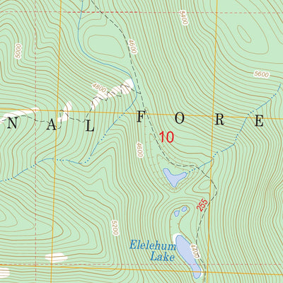 US Forest Service - Topo Cyclone Lake, MT FSTopo Legacy digital map