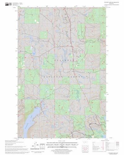 US Forest Service - Topo Cygnet Lake, MT FSTopo Legacy digital map