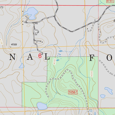 US Forest Service - Topo Cygnet Lake, MT FSTopo Legacy digital map