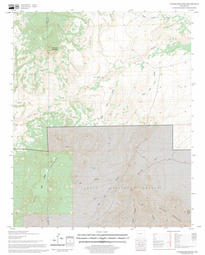 US Forest Service - Topo D Cross Mountain, NM FSTopo Legacy digital map