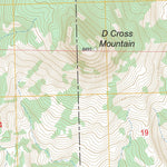 US Forest Service - Topo D Cross Mountain, NM FSTopo Legacy digital map