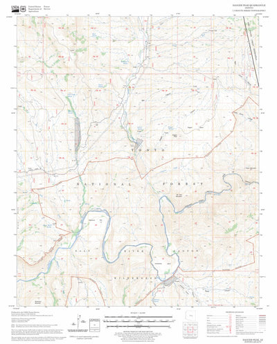 US Forest Service - Topo Dagger Peak, AZ FSTopo Legacy digital map