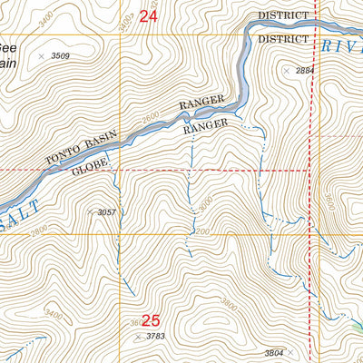 US Forest Service - Topo Dagger Peak, AZ FSTopo Legacy digital map