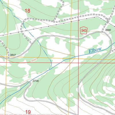 US Forest Service - Topo Dahl Lake, MT FSTopo Legacy digital map