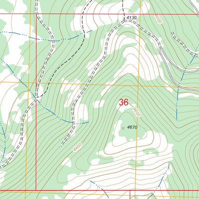 US Forest Service - Topo Dahl Lake, MT FSTopo Legacy digital map
