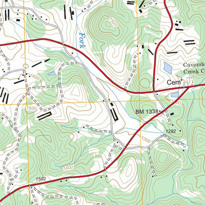 US Forest Service - Topo Dahlonega, GA FSTopo Legacy digital map