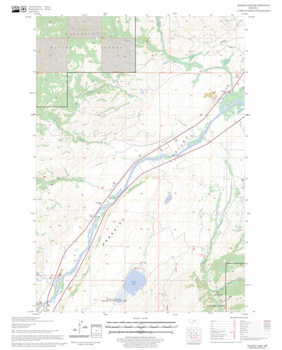 US Forest Service - Topo Dailey Lake, MT FSTopo Legacy digital map