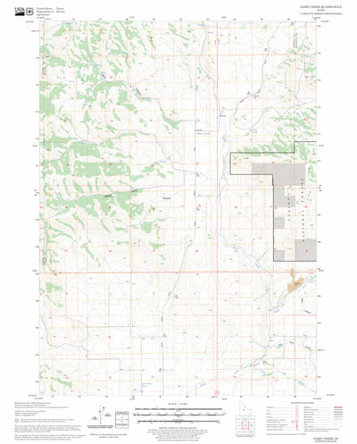 US Forest Service - Topo Dairy Creek, ID FSTopo Legacy digital map