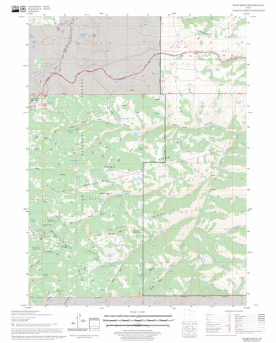 US Forest Service - Topo Dairy Ridge, UT FSTopo Legacy digital map