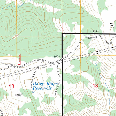 US Forest Service - Topo Dairy Ridge, UT FSTopo Legacy digital map