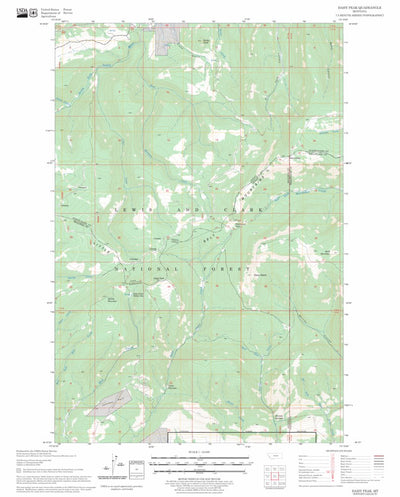 US Forest Service - Topo Daisy Peak, MT FSTopo Legacy digital map