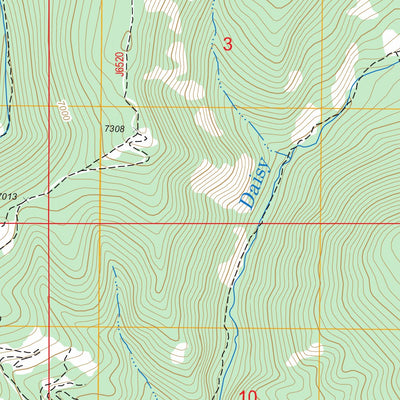 US Forest Service - Topo Daisy Peak, MT FSTopo Legacy digital map