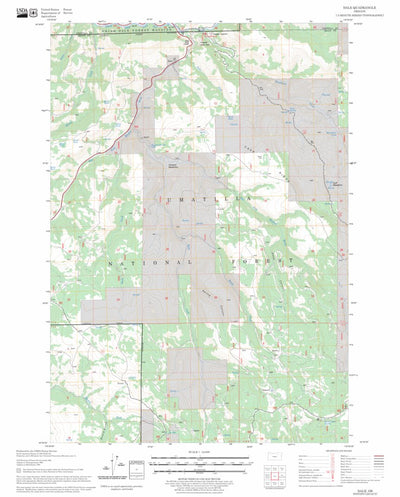 US Forest Service - Topo Dale, OR FSTopo Legacy digital map