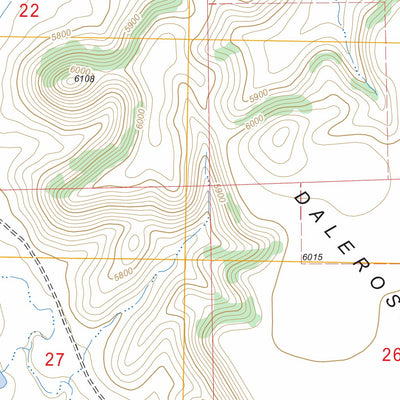 US Forest Service - Topo Dalerose Mesa, CO FSTopo Legacy digital map