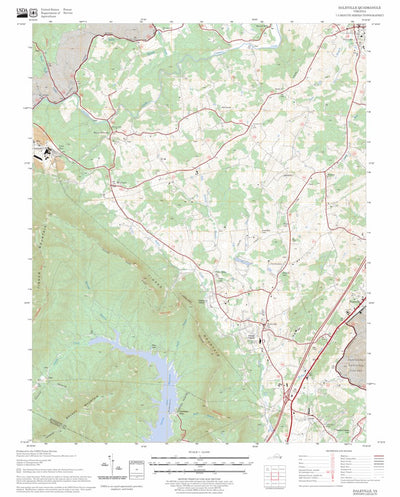 US Forest Service - Topo Daleville, VA FSTopo Legacy digital map