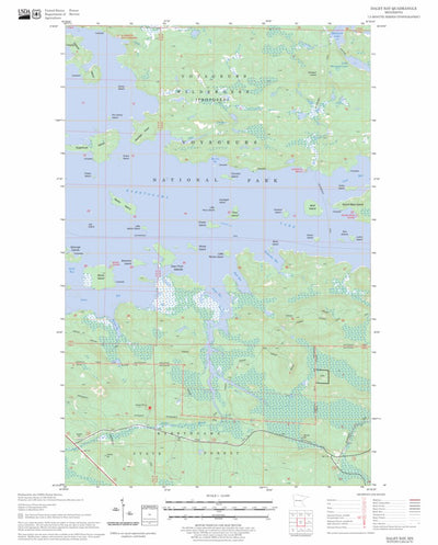 US Forest Service - Topo Daley Bay, MN FSTopo Legacy digital map