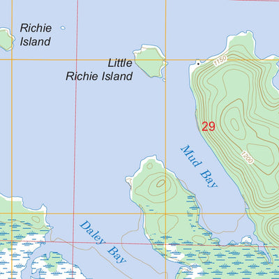 US Forest Service - Topo Daley Bay, MN FSTopo Legacy digital map