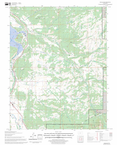 US Forest Service - Topo Dallas, CO FSTopo Legacy digital map