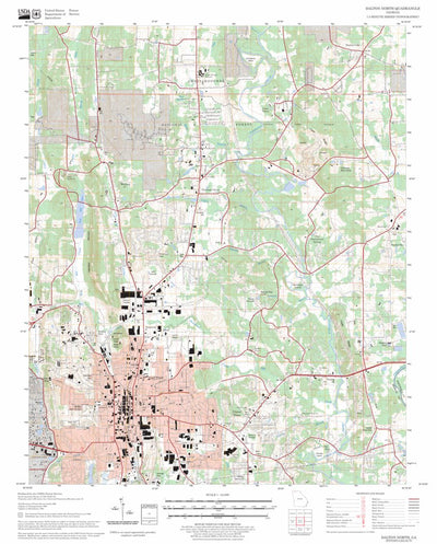 US Forest Service - Topo Dalton North, GA FSTopo Legacy digital map